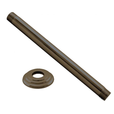 Westbrass 1/2" IPS x 6" Ceiling Mounted Shower Arm W/ Flange in Oil Rubbed Bronze D3606A-12